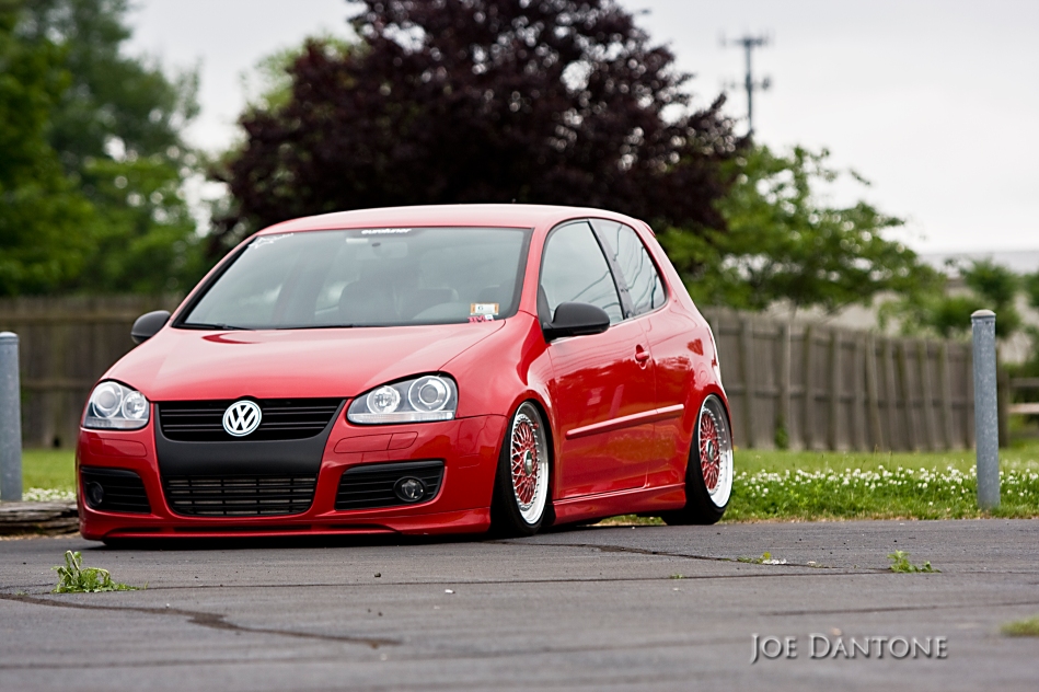 Red BBS VW Stance